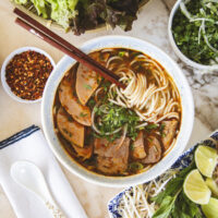 Spicy Vietnamese Beef & Pork Noodle Soup - Bun Bo Hue