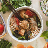 Vietnamese Crab Noodle Soup - Bun Rieu