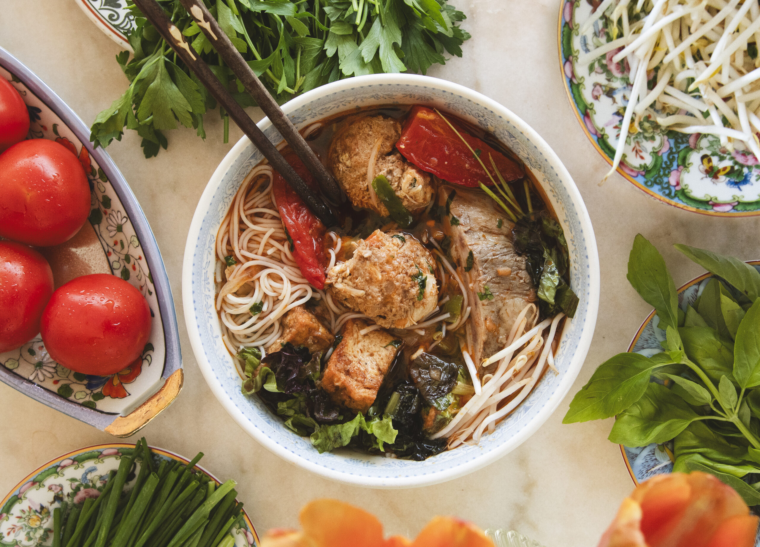 Vietnamese Crab Noodle Soup - Bun Rieu