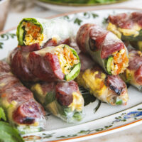 Chinese Sausage Rice Paper Rolls - Bo Bia Cuon