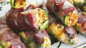 Chinese Sausage Rice Paper Rolls - Bo Bia Cuon