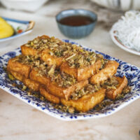 Vietnamese Fried Tofu with Lemongrass | Dau Hu Chien Sa Ot