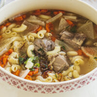 Vietnamese Macaroni Soup - Sup Nui