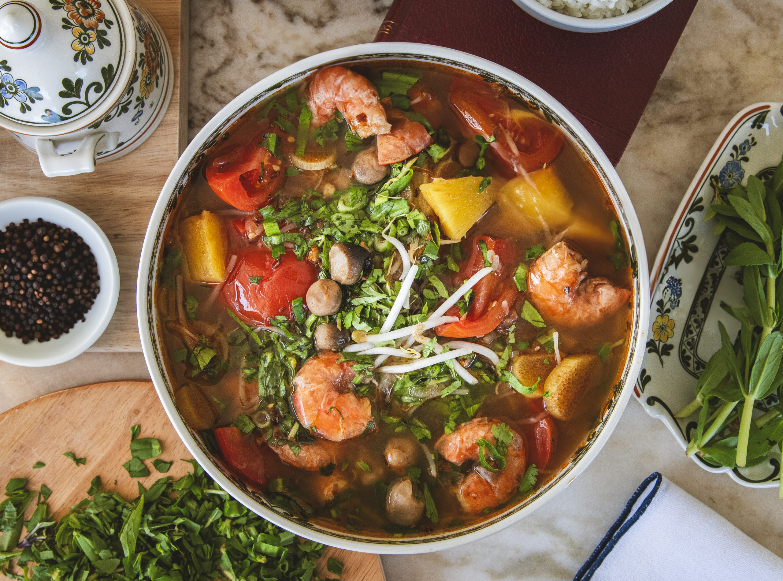 Vietnamese Sweet and Sour Soup - Canh Chua