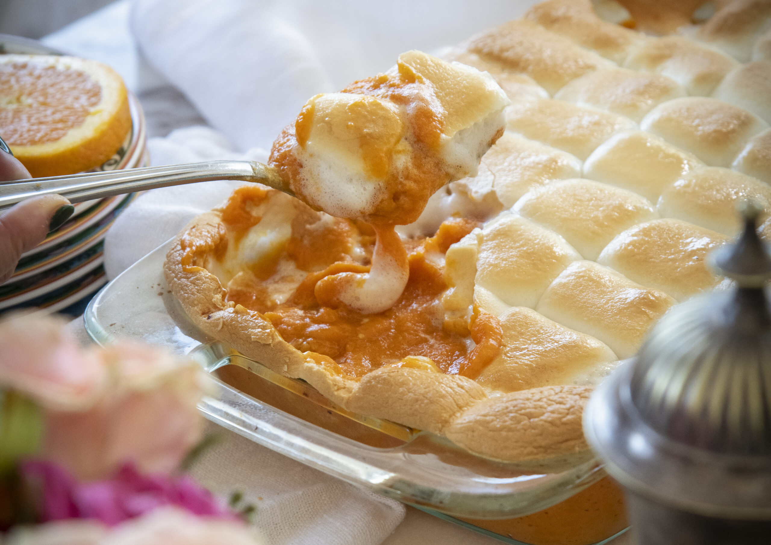 Sweet Potato Casserole with Marshmallows