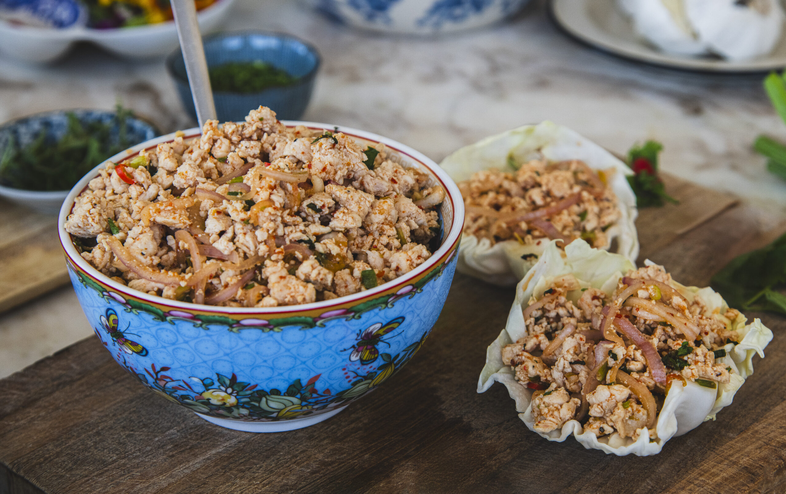 Larb Chicken Salad