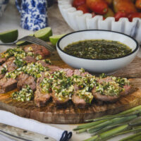 Tri tip with Chimichurri Sauce