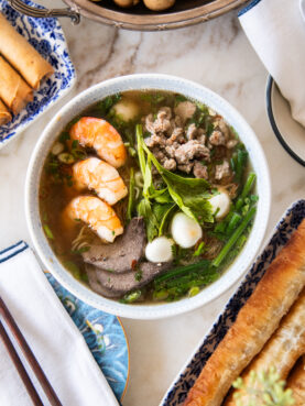 Vietnamese Pork and Seafood Noodle Soup - Hu Tieu Mi Nam Vang 