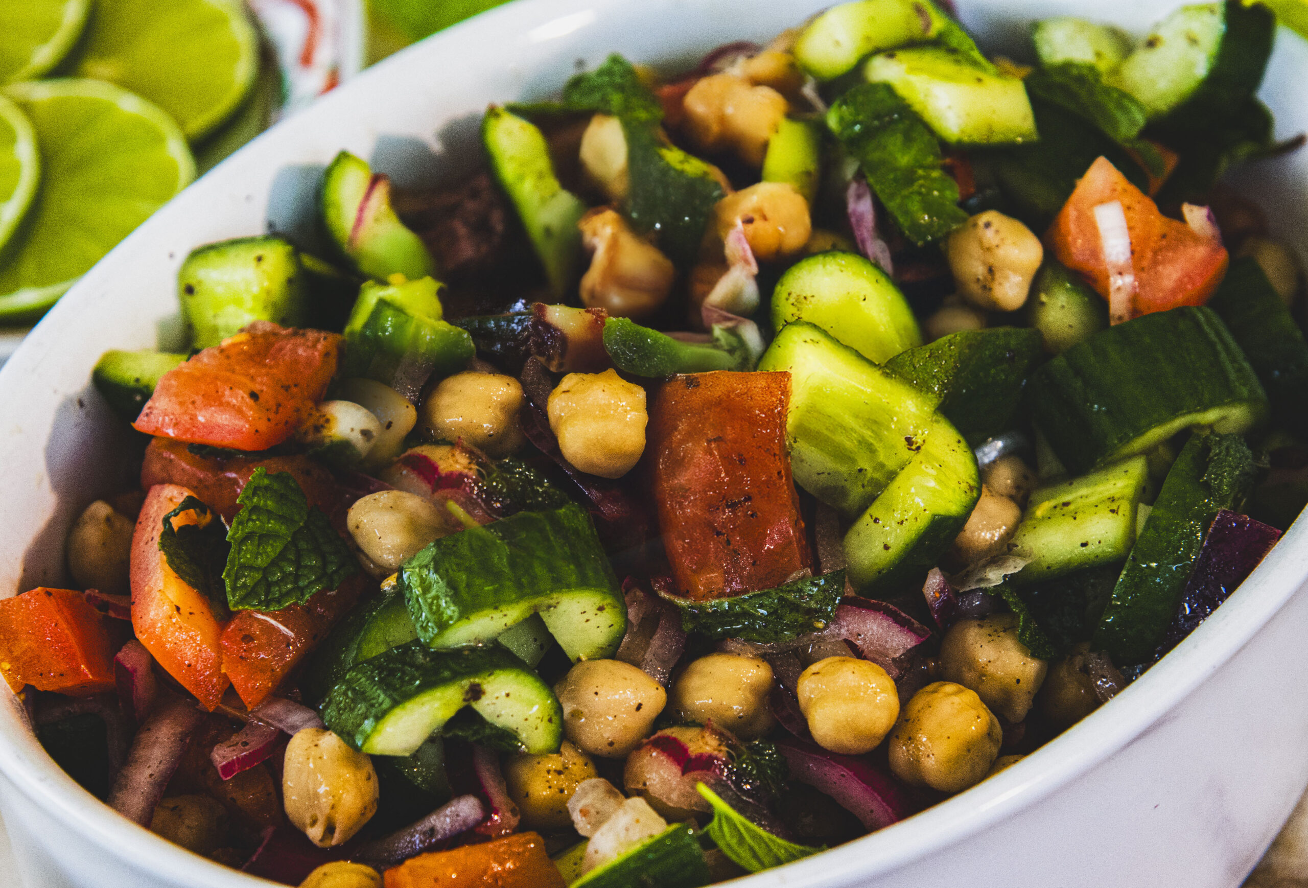 Mediterranean Tomato and Chickpea Salad