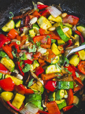 Vegan Kung Pao Zucchini