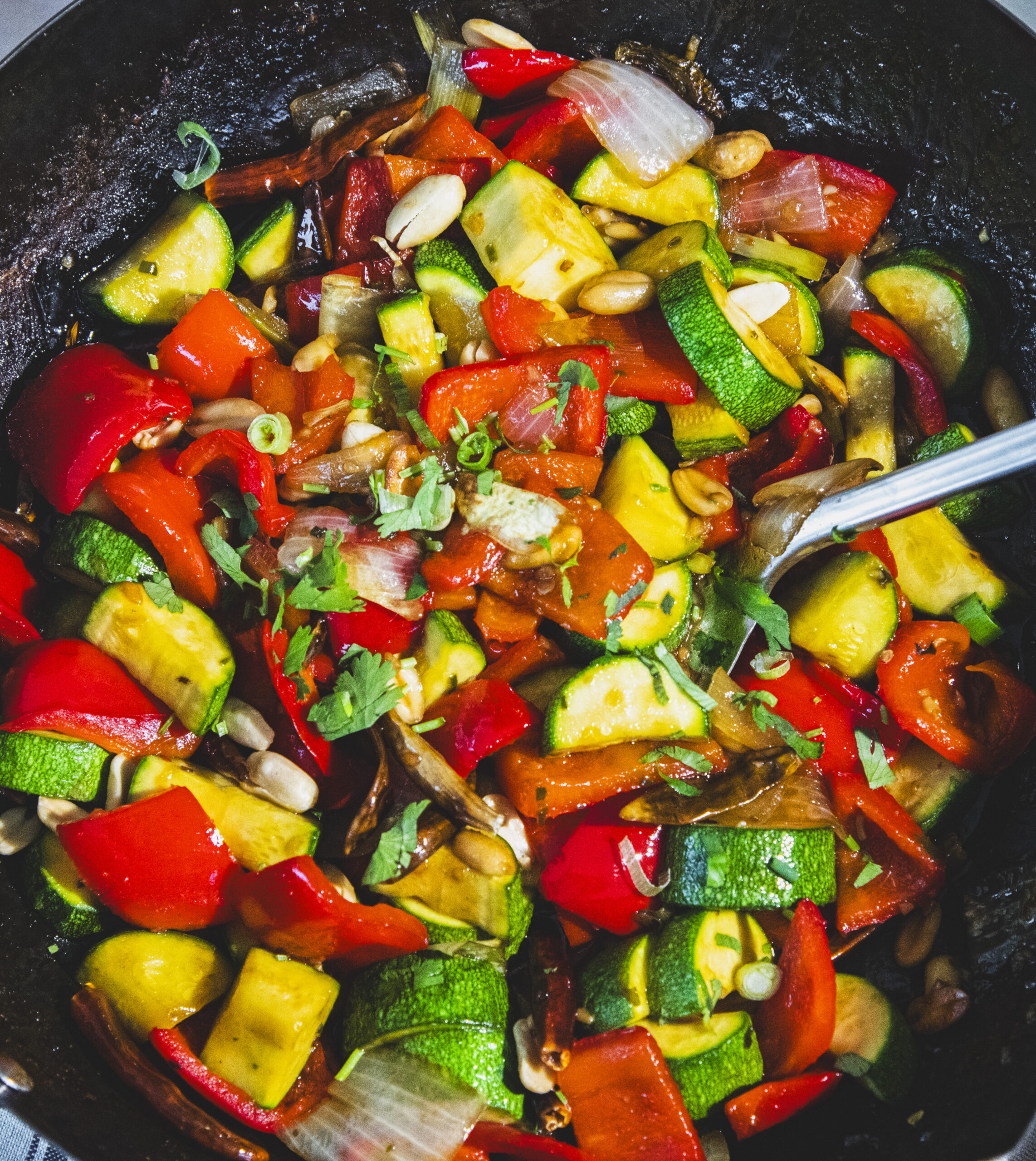 Vegan Kung Pao Zucchini